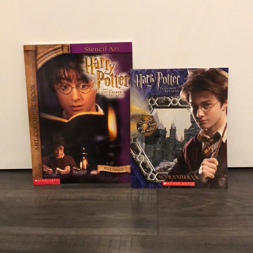 NEW Books | Harry Potter art colouring book + Harry Potter Movie Poster Book!